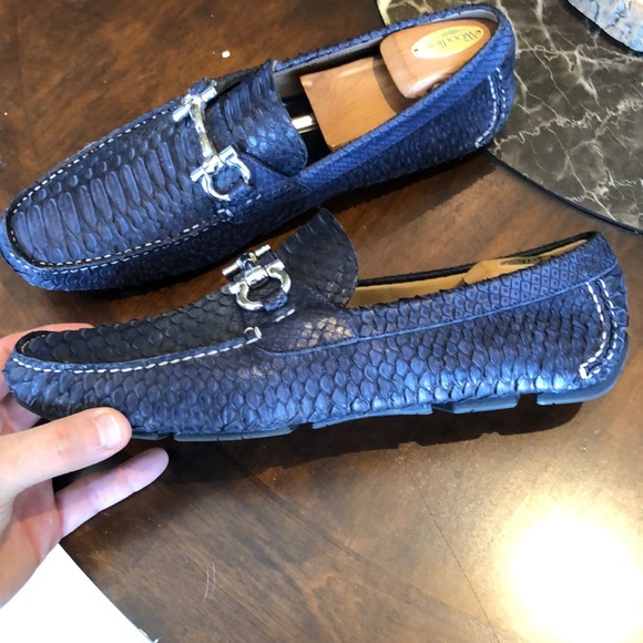 ferragamo python loafers